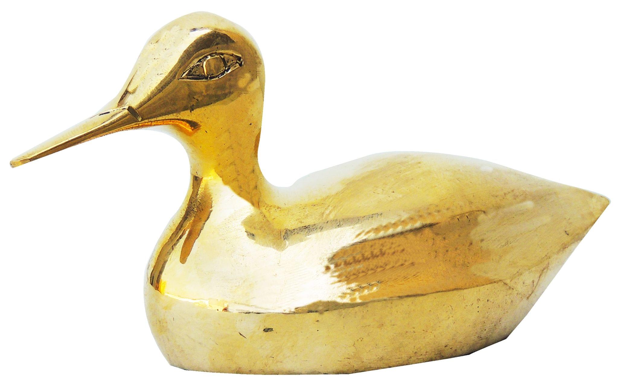 Brass Showpiece Duck Pair Statue - Image 2