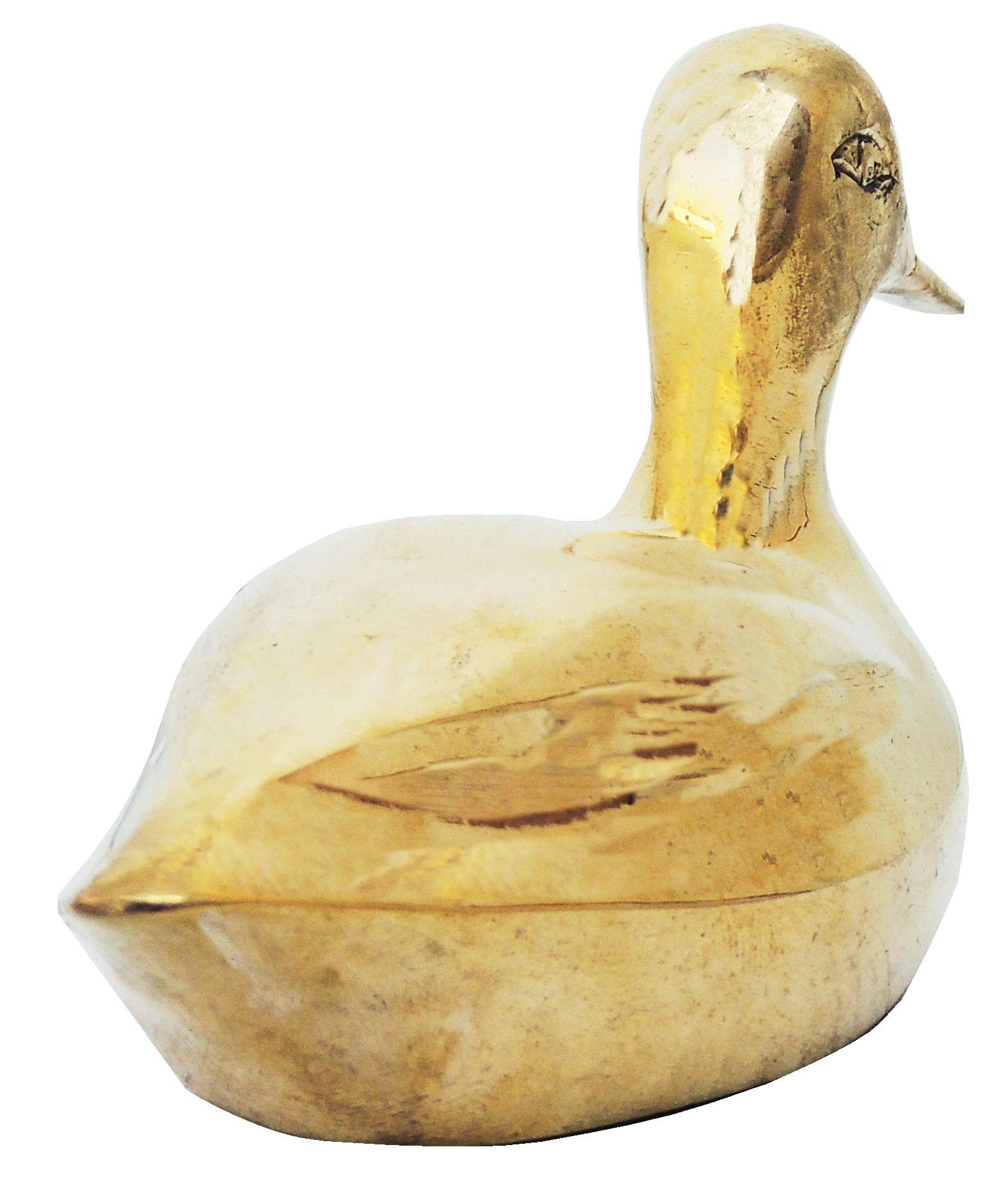 Brass Showpiece Duck Pair Statue - Image 3