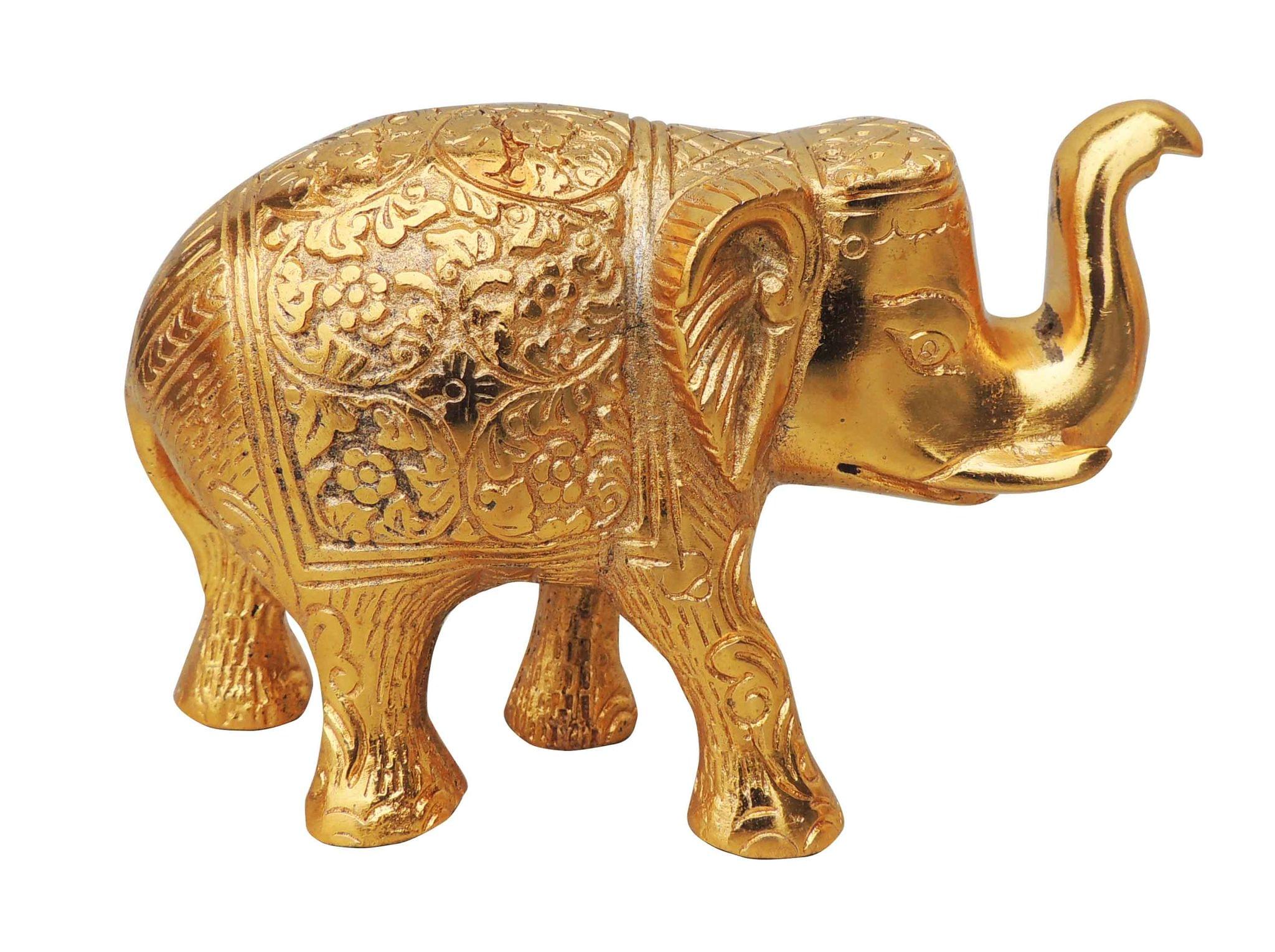 Aluminium Showpiece Elephant Small - Image 2