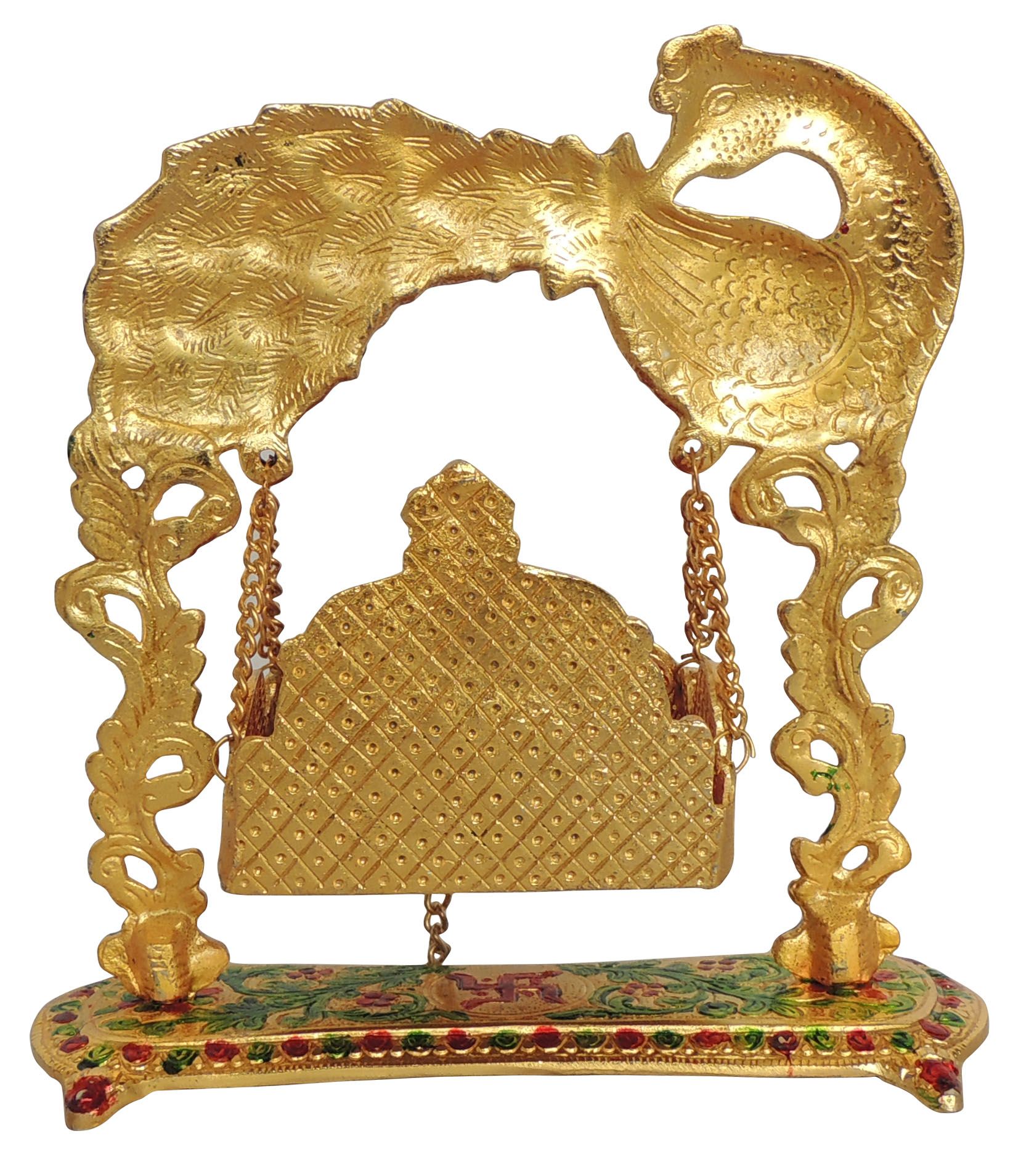 Aluminium Showpiece Laddu Gopla Jhula - Image 2