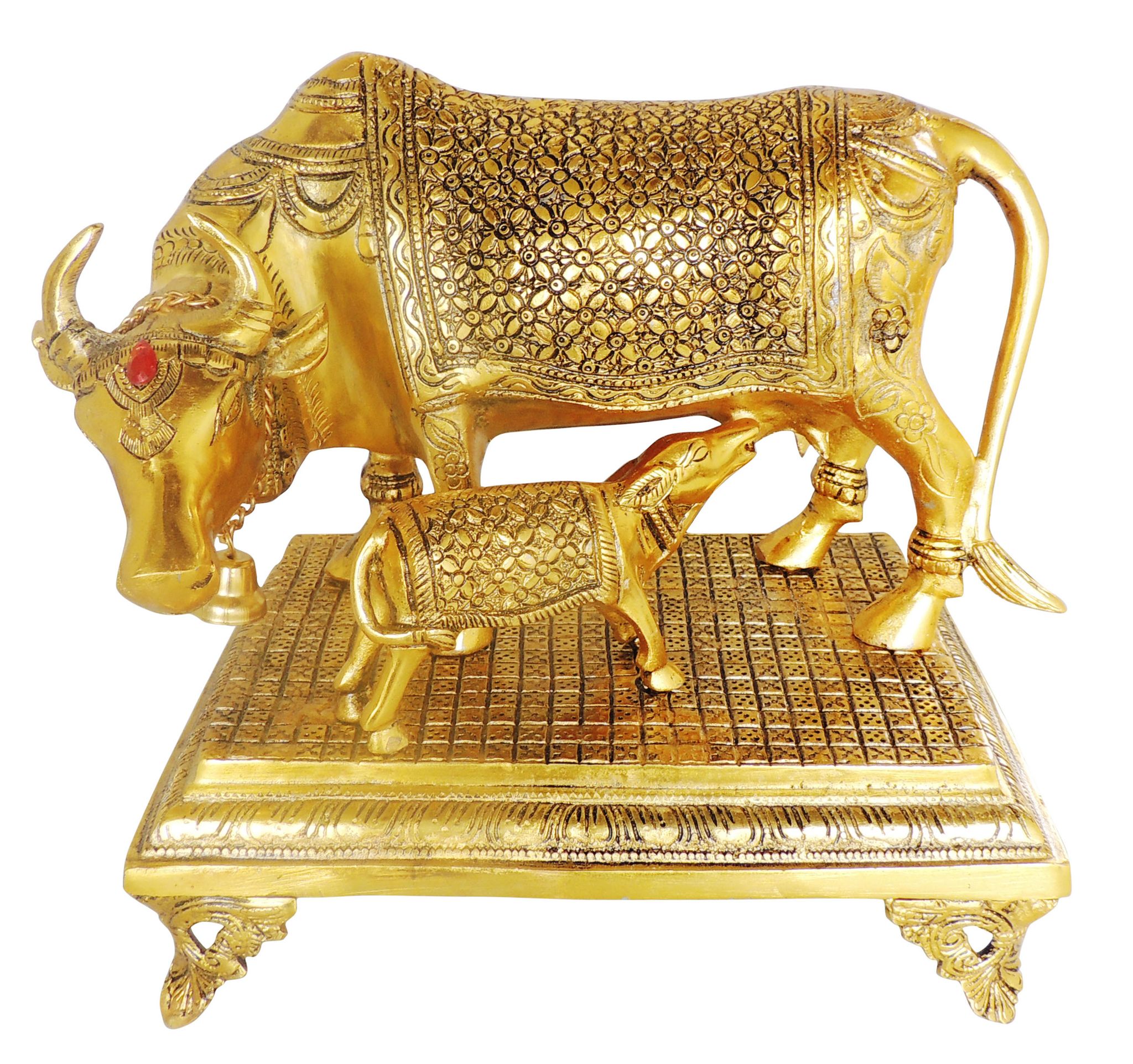 Aluminium Showpiece Cow Statue - Image 2