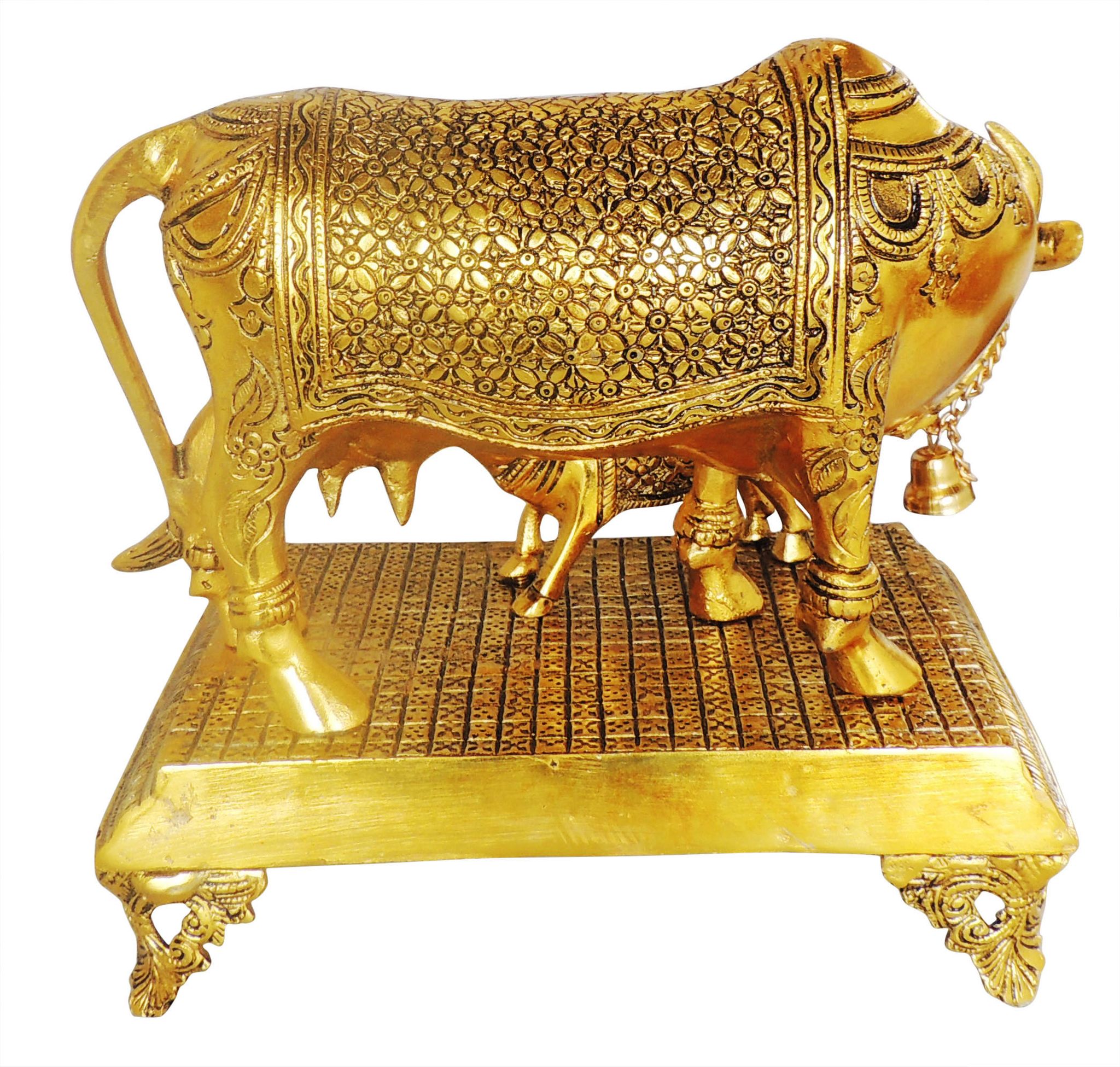 Aluminium Showpiece Cow Statue - Image 3