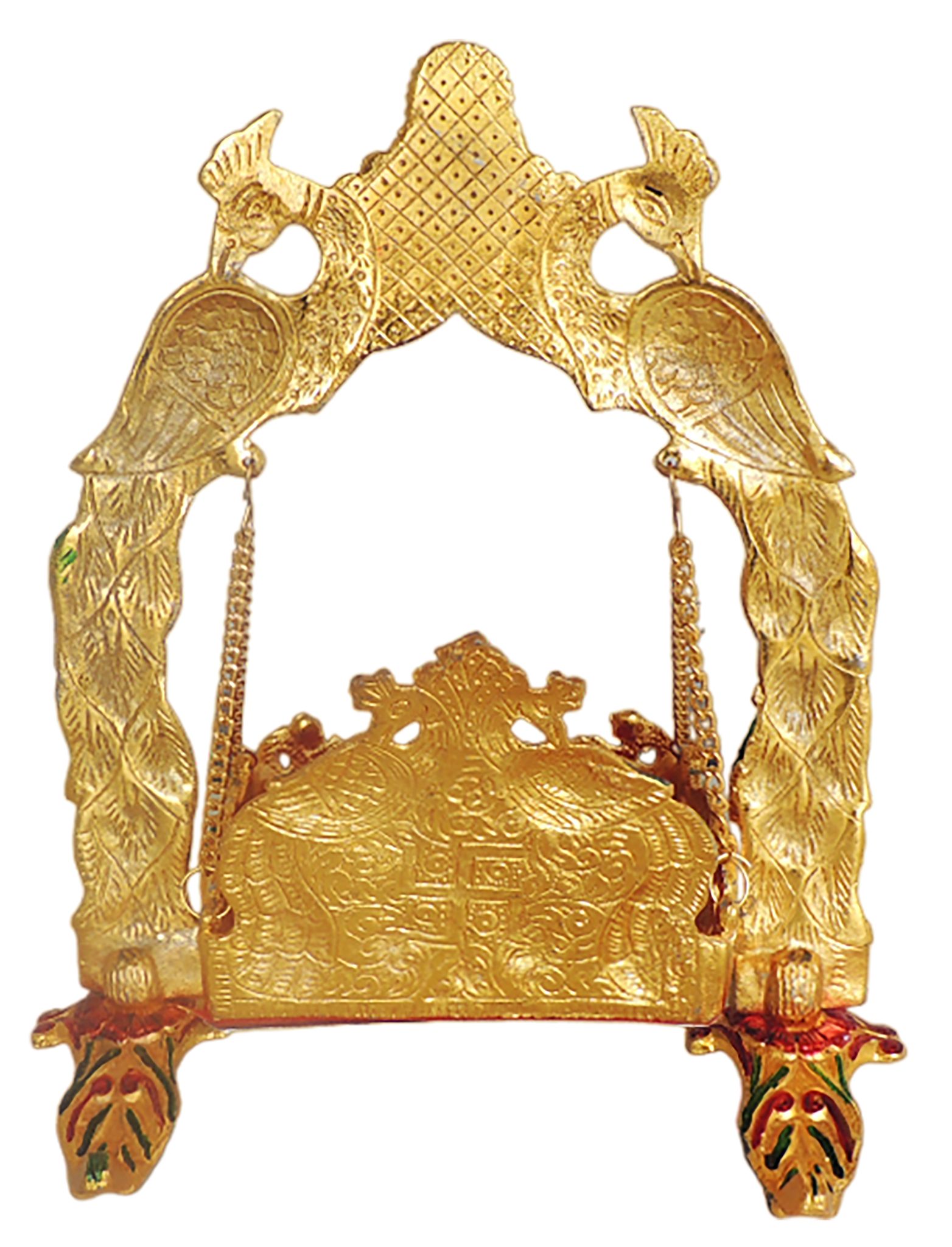 Aluminium Showpiece Ganesh Jhula Statue - Image 3