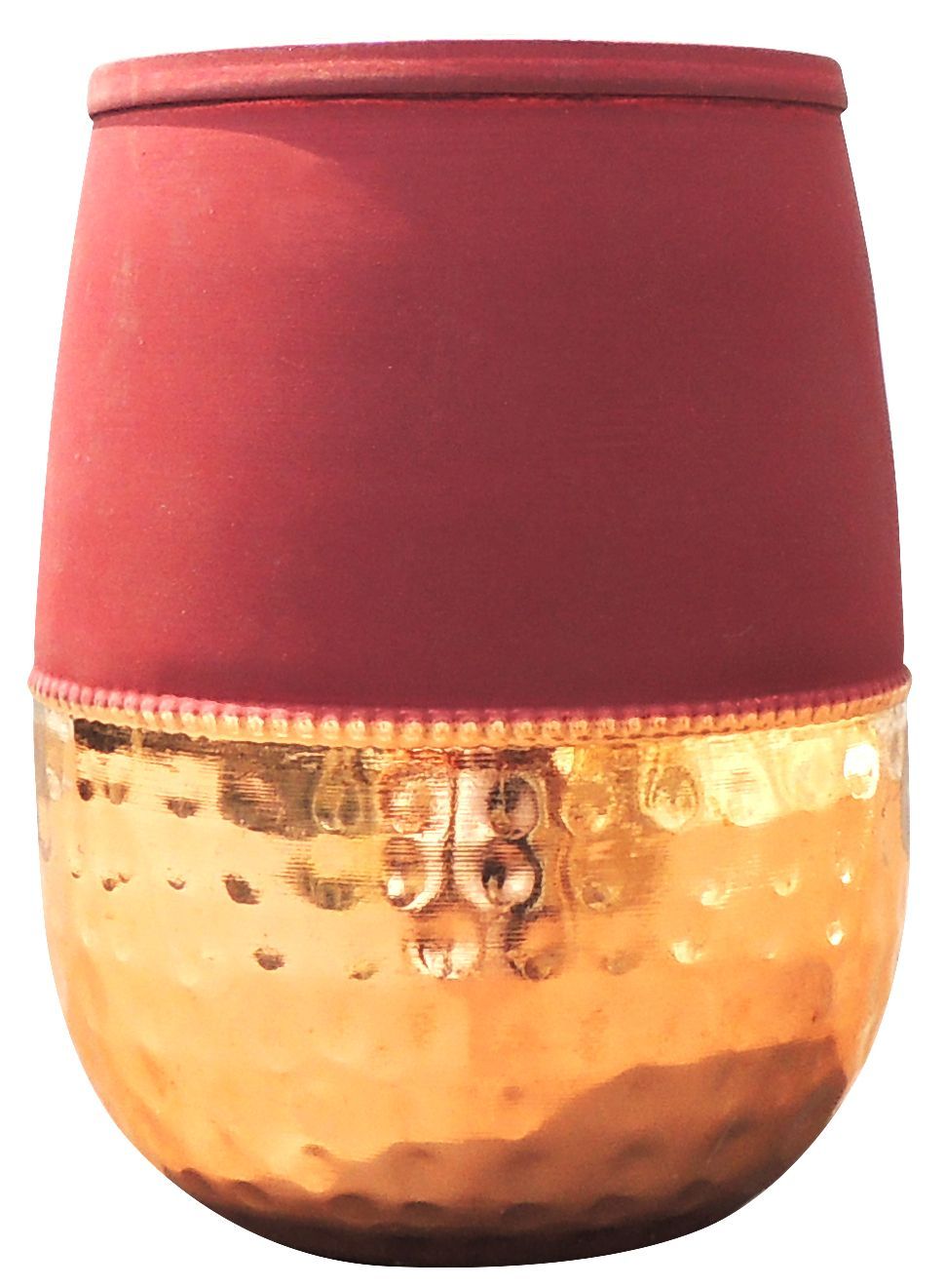 Copper Damru Glass Red - Image 2