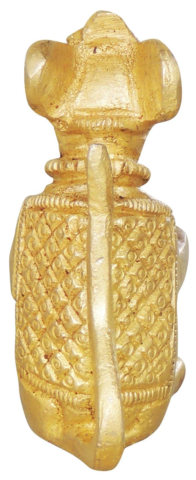 Brass Showpiece Brass Rat (Chooha) Statue - Image 3