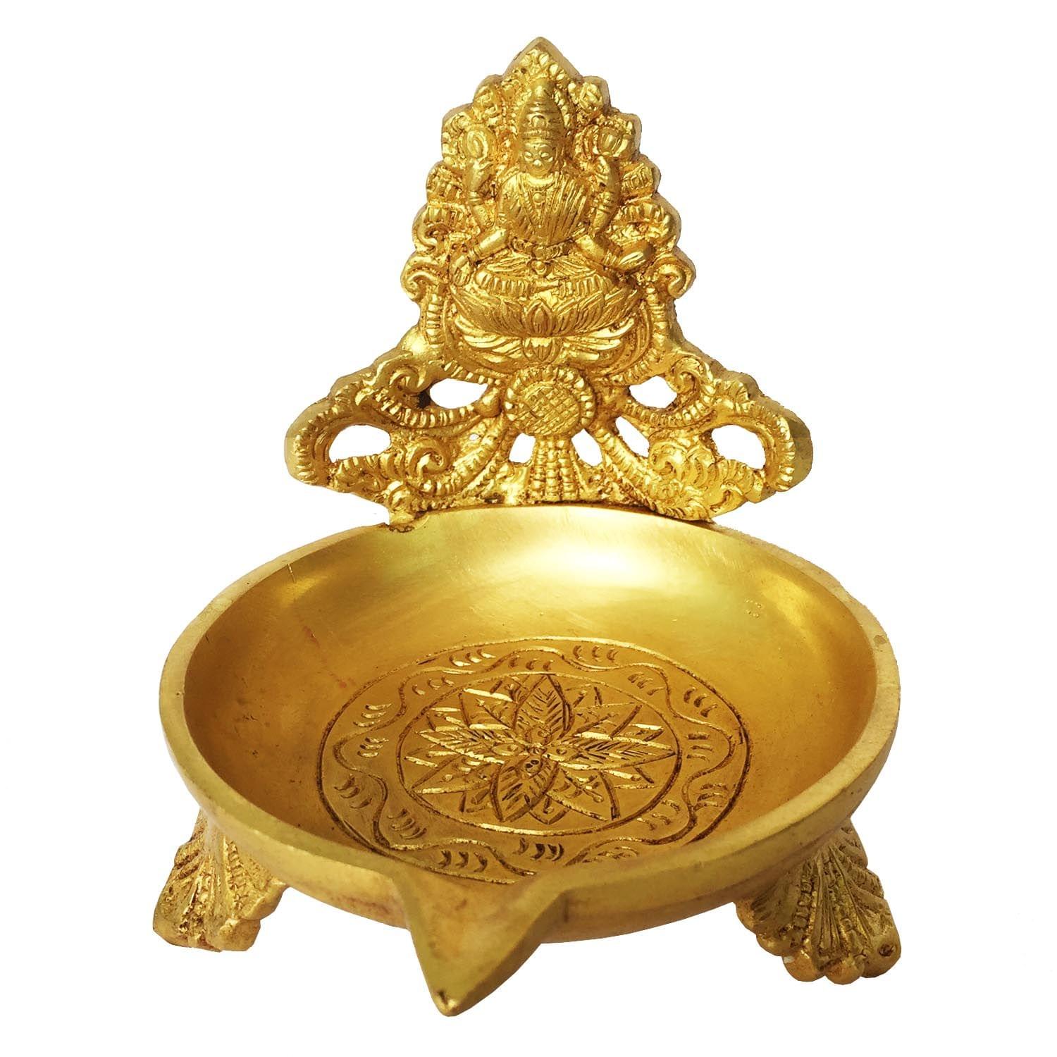 Brass Table Decor Laxmi Oil Lamp Deepak
