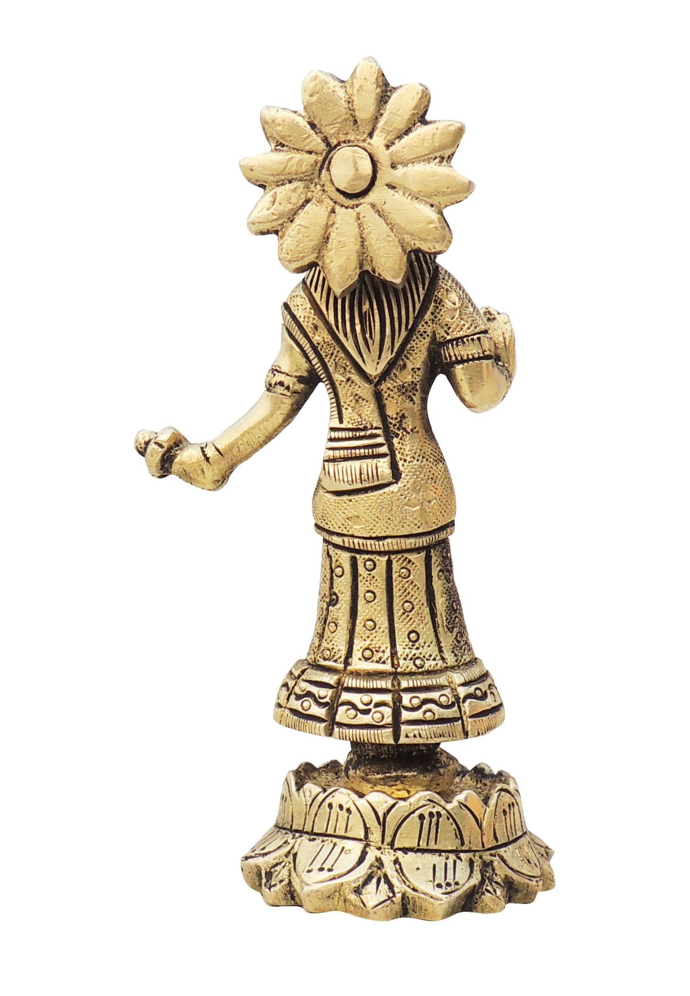 Brass Showpiece Radha Statue - Image 2