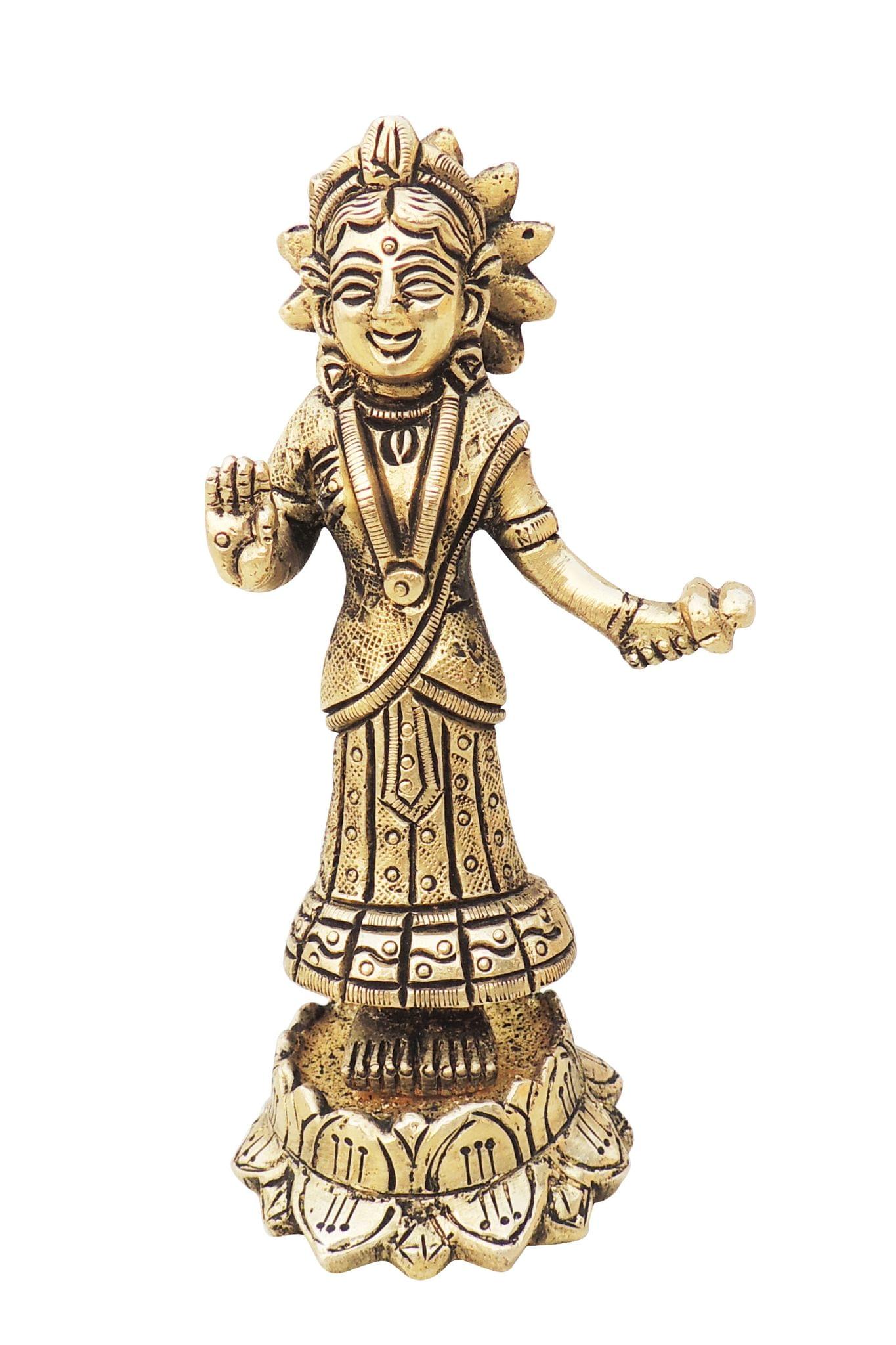 Brass Showpiece Radha Statue