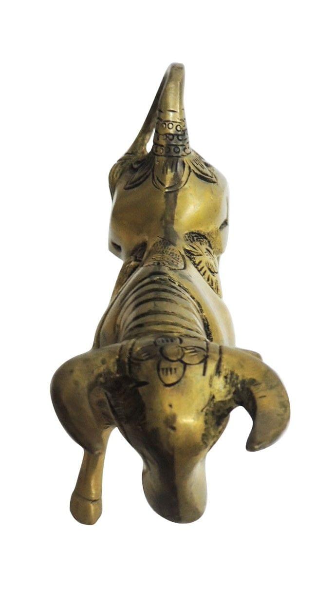 Brass Showpiece Bull Statue - Image 4