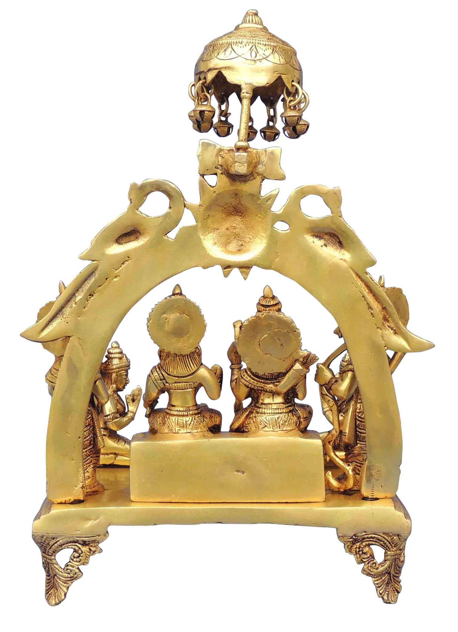 Brass Ram Darbar idol statue - Image 2
