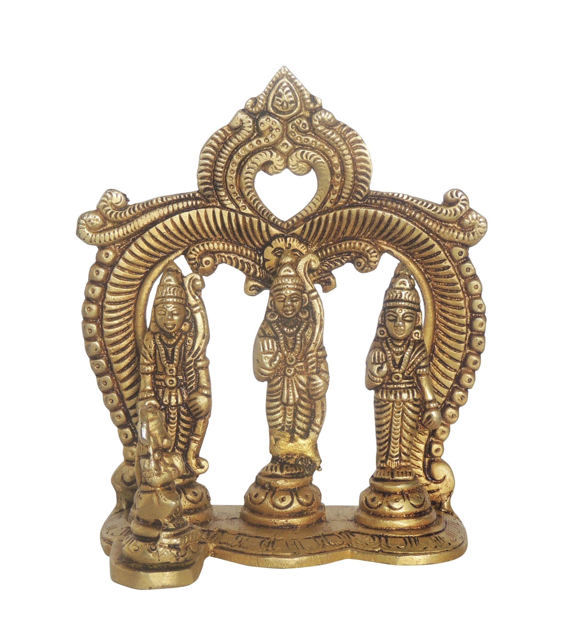 Brass Showpiece Ram Darbar God Idol Statue