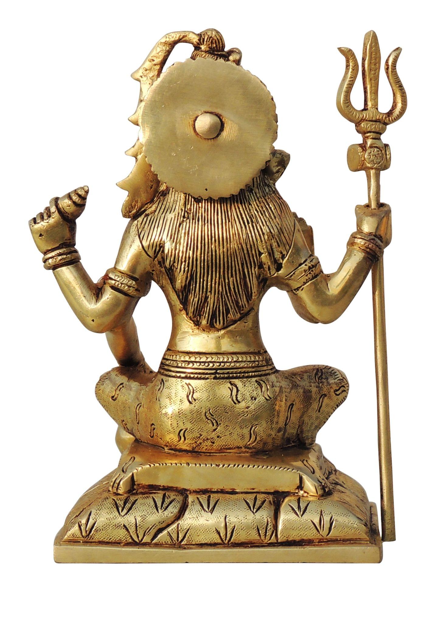 Brass Showpiece Shiv Ji God Idol Statue - Image 2
