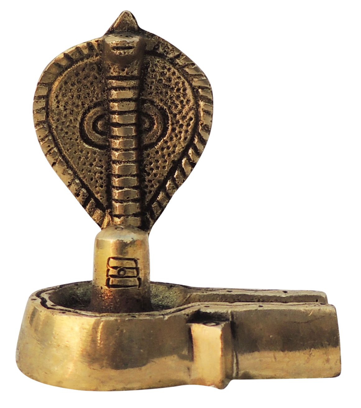 Brass Showpiece Shivling With Snake God Idol Statue