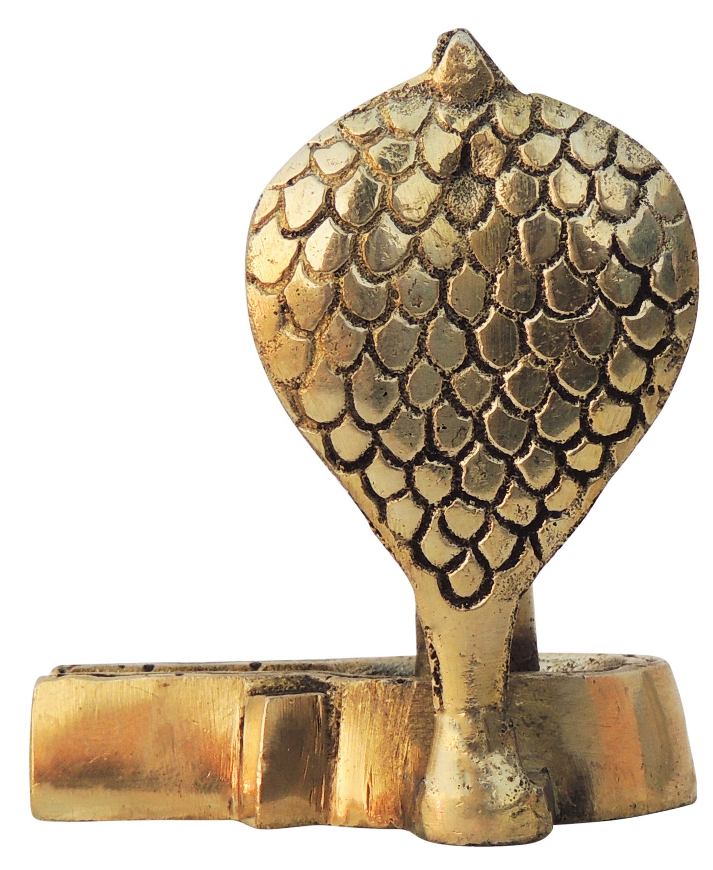 Brass Showpiece Shivling With Snake God Idol Statue - Image 2