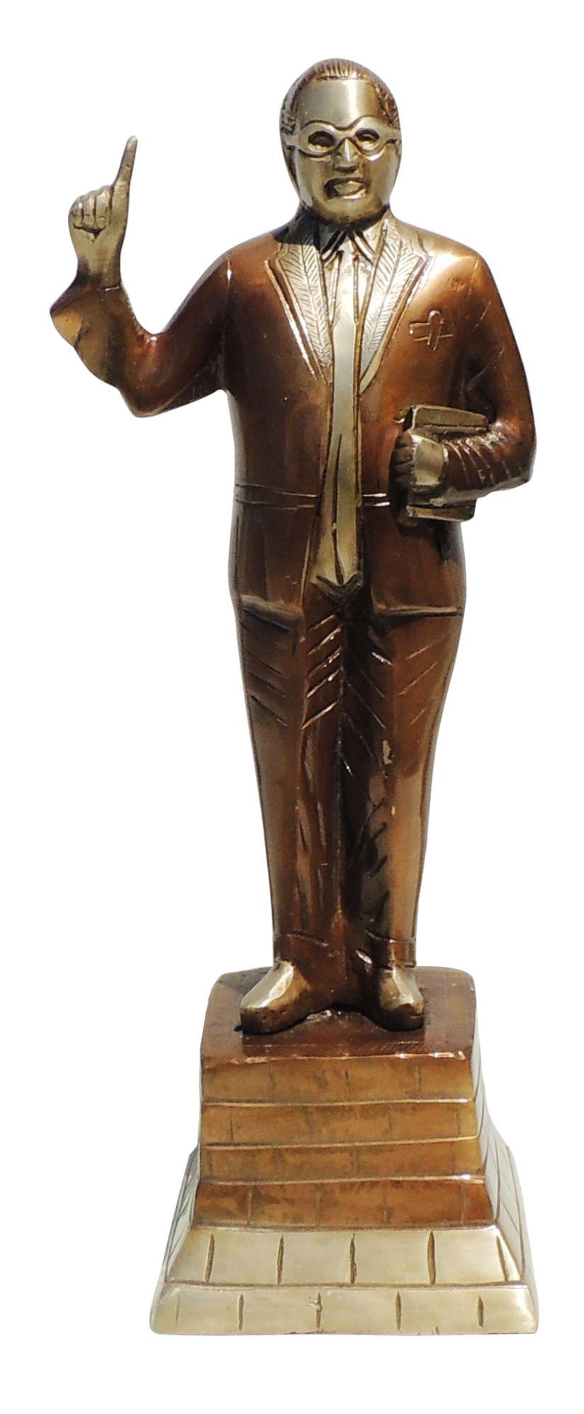 Brass Showpiece Ambedker Standing Statue - Image 2