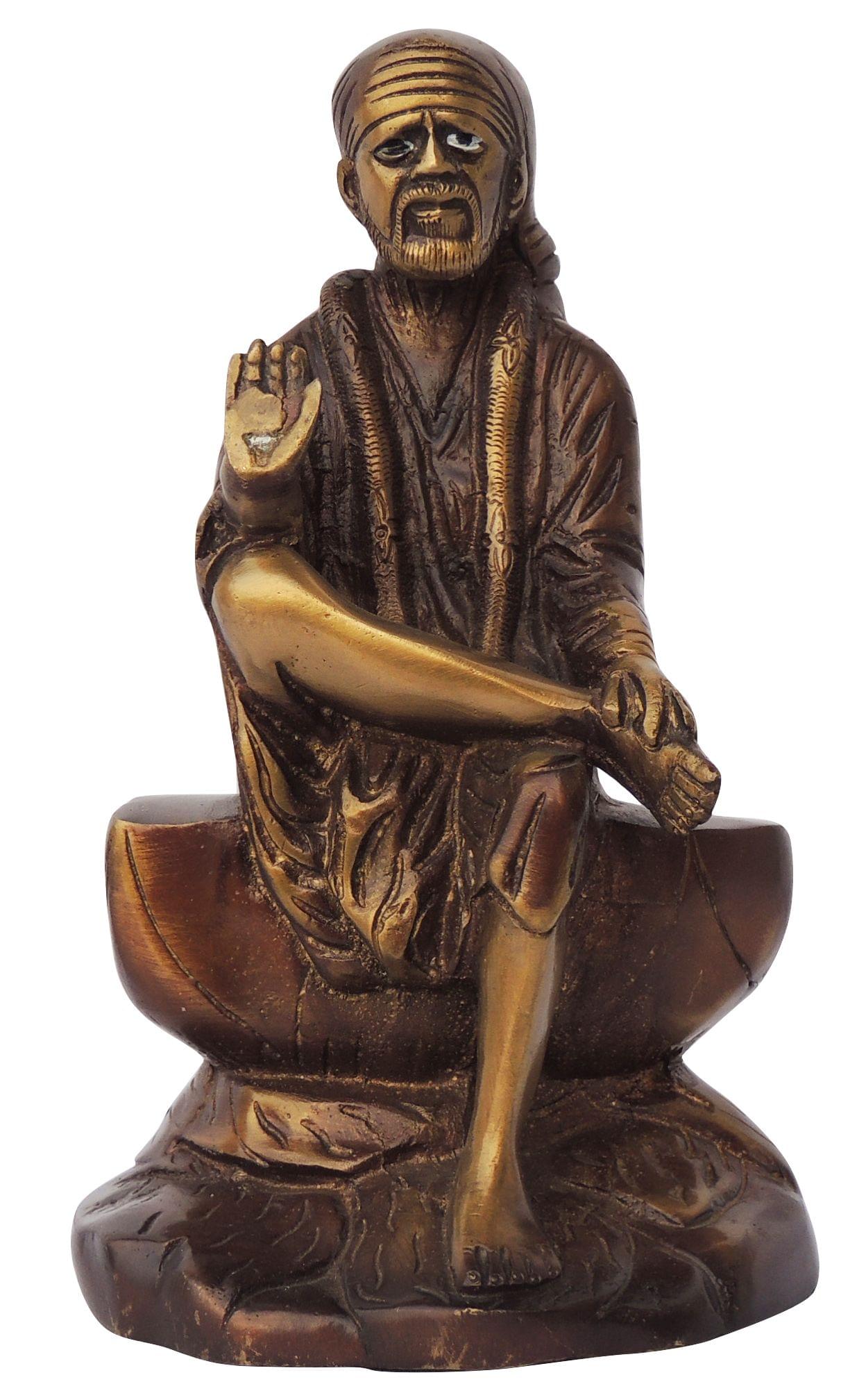 Brass Showpiece Sai Baba God Idol Statue