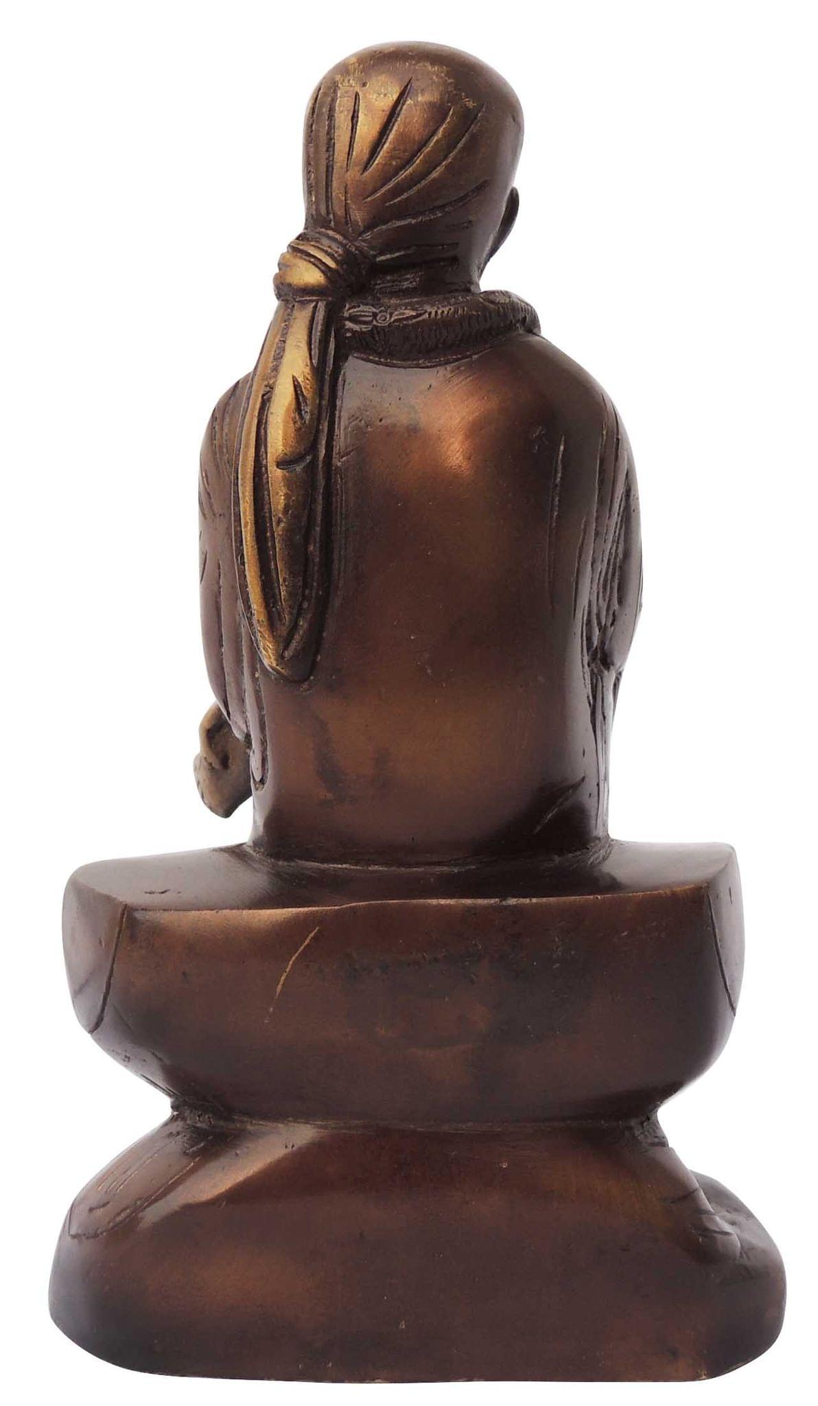 Brass Showpiece Sai Baba God Idol Statue - Image 2