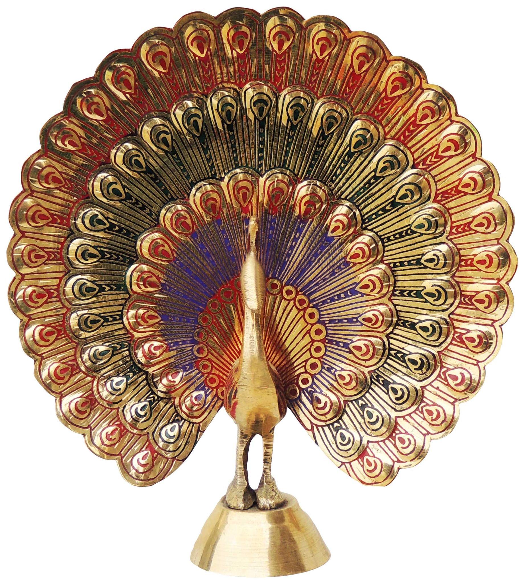 Brass Decorative Showpiece Peacock More