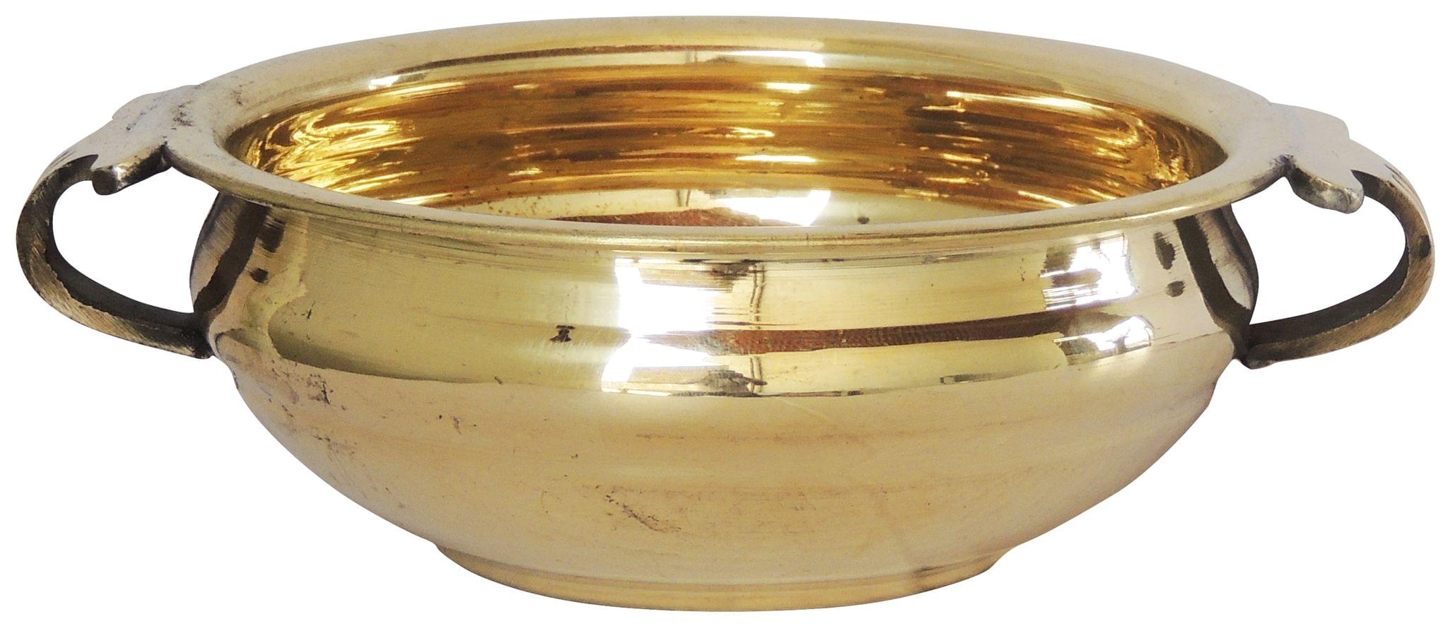 Brass Urli 2 Liter Diameter 6.3 Inch (F594 B)