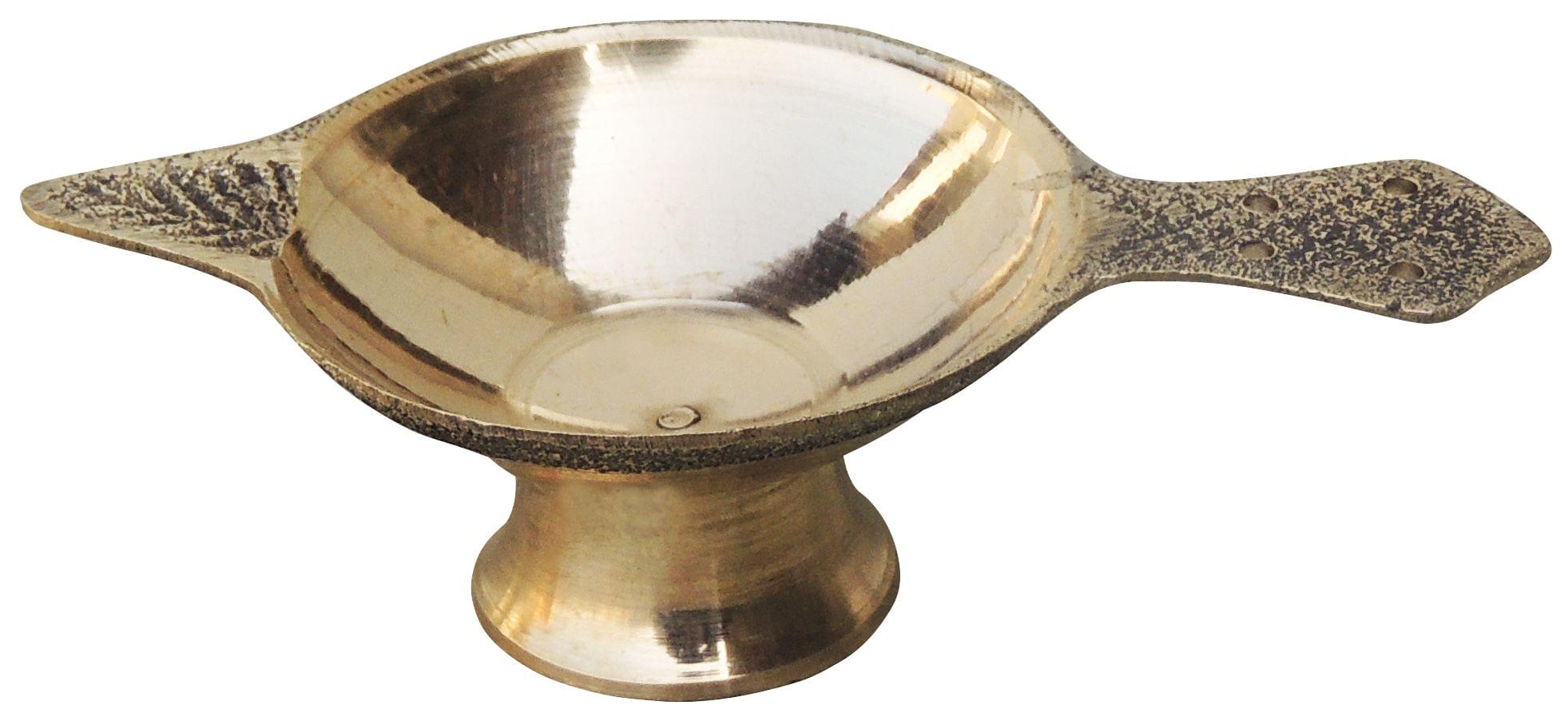 Brass Table Decor Oil Lamp Deepak No. 1 - Image 4