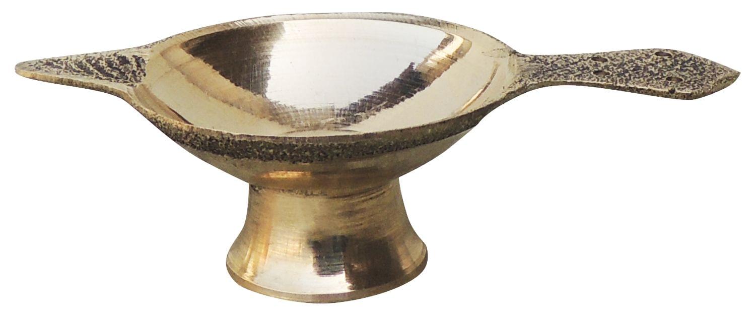 Brass Table Decor Oil Lamp Deepak No. 1 - Image 2