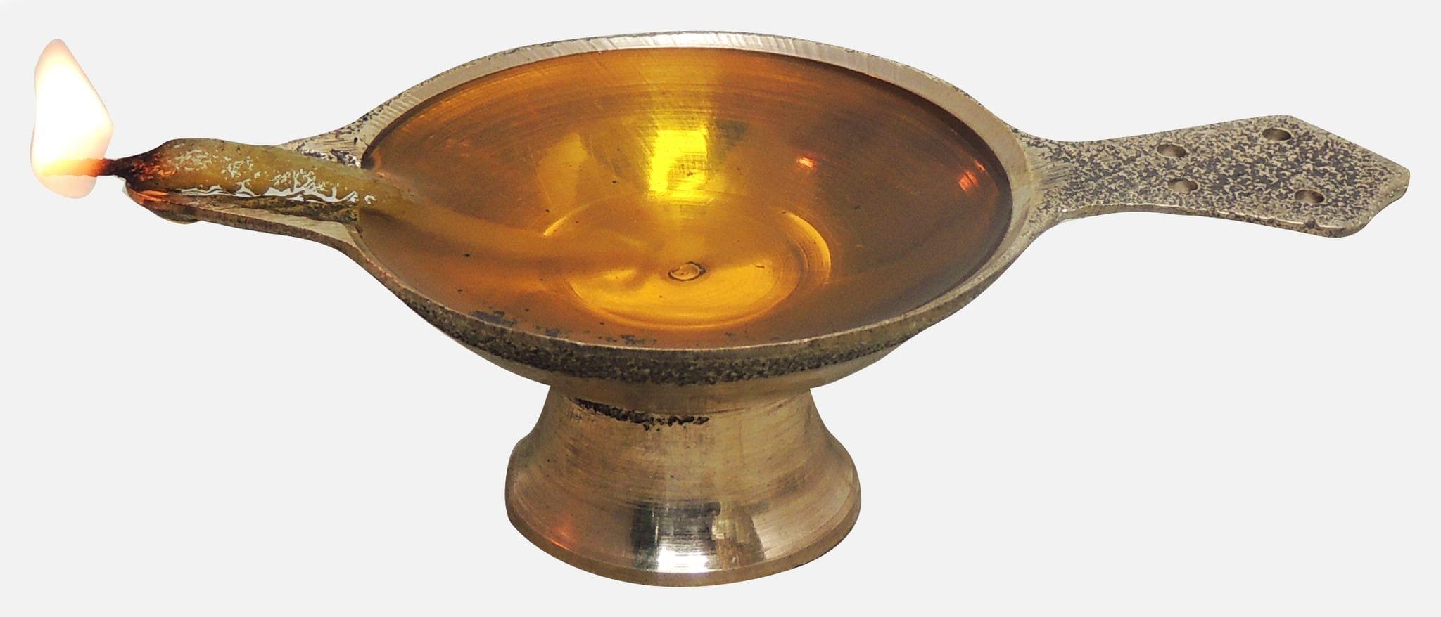 Brass Table Decor Oil Lamp Deepak No. 1