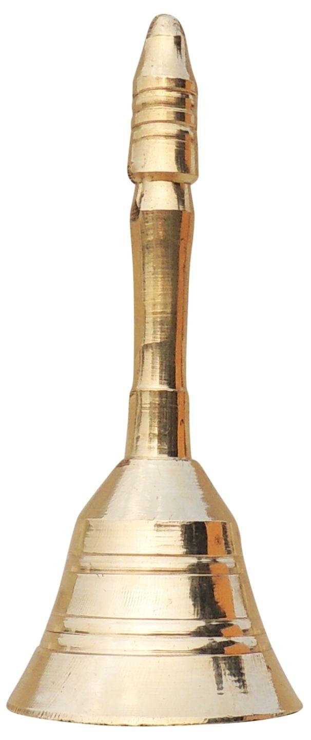 Brass Pooja Hand Bell, Meenar Ganti - Image 2