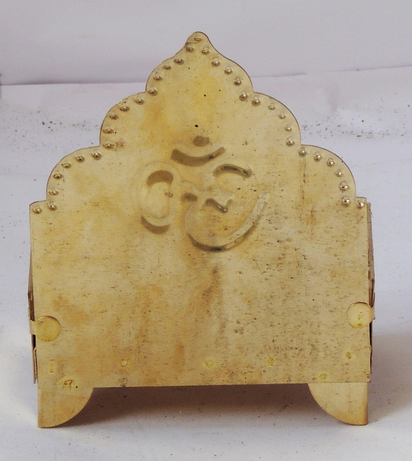 Brass Singhasan Sheet For God Idol - Image 3