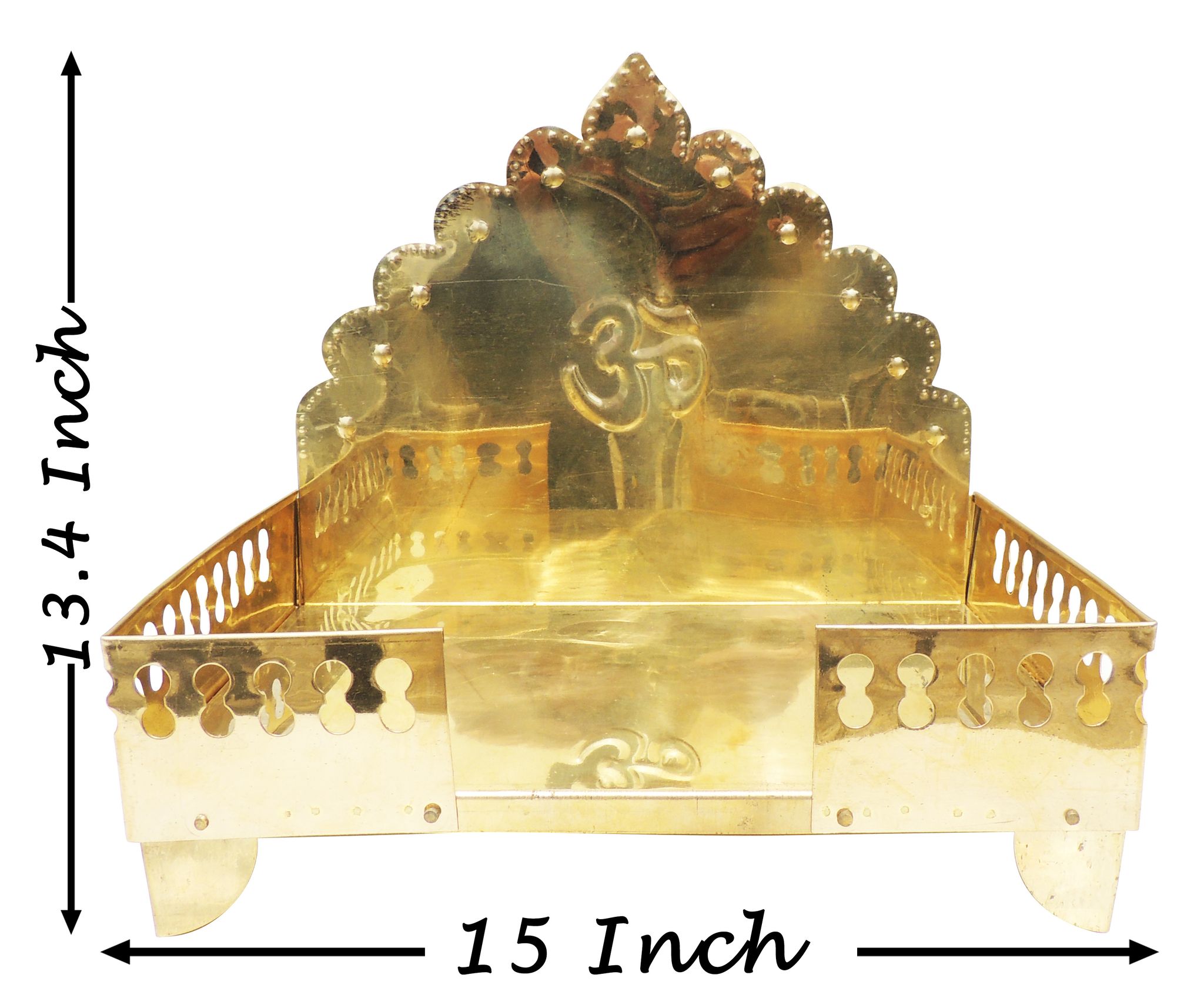 Brass Singhasan Sheet For God Idol - Image 3