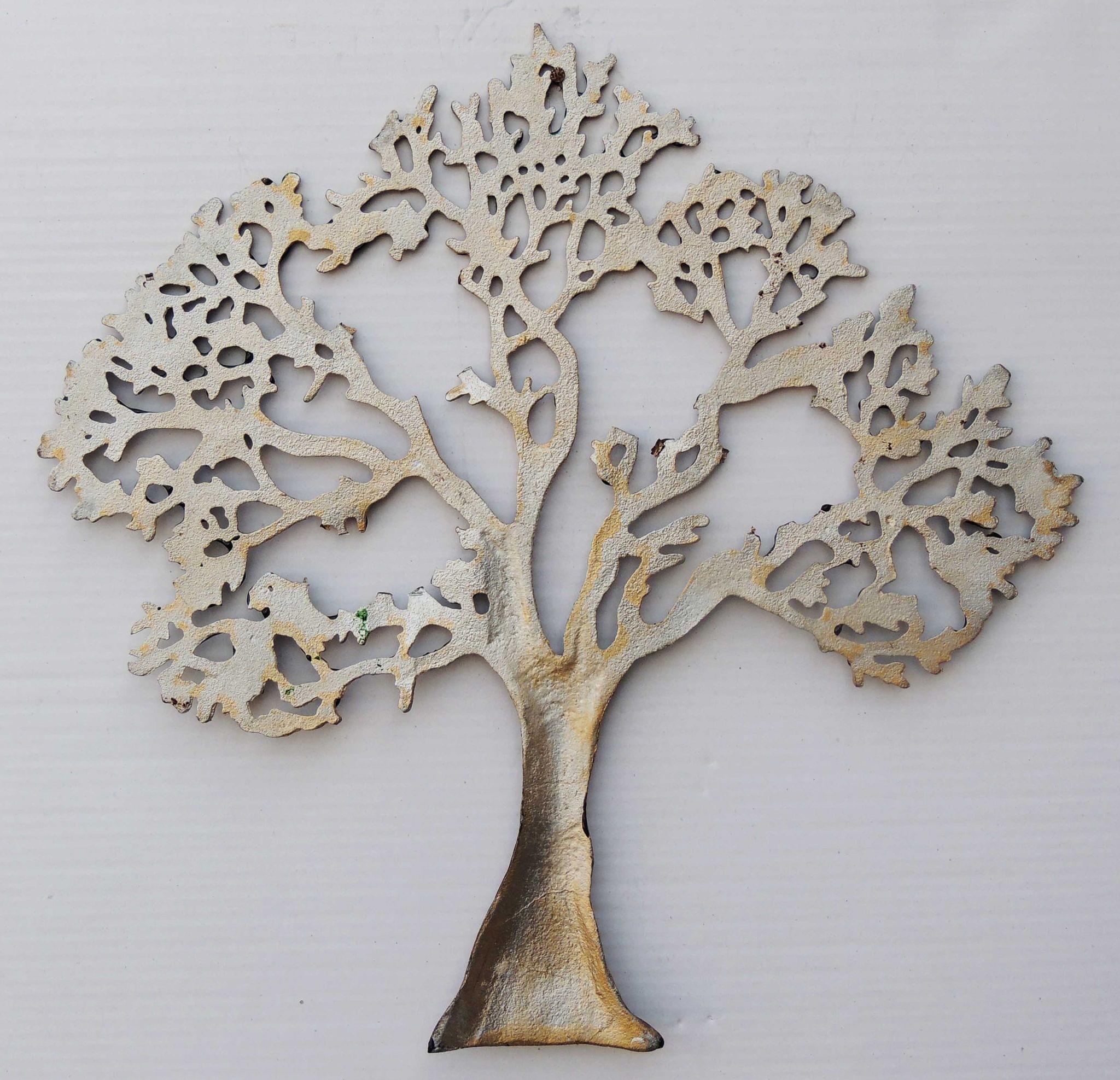 Aluminium Showpiece Wall Decorative Aluminium Tree - BharatSeLo