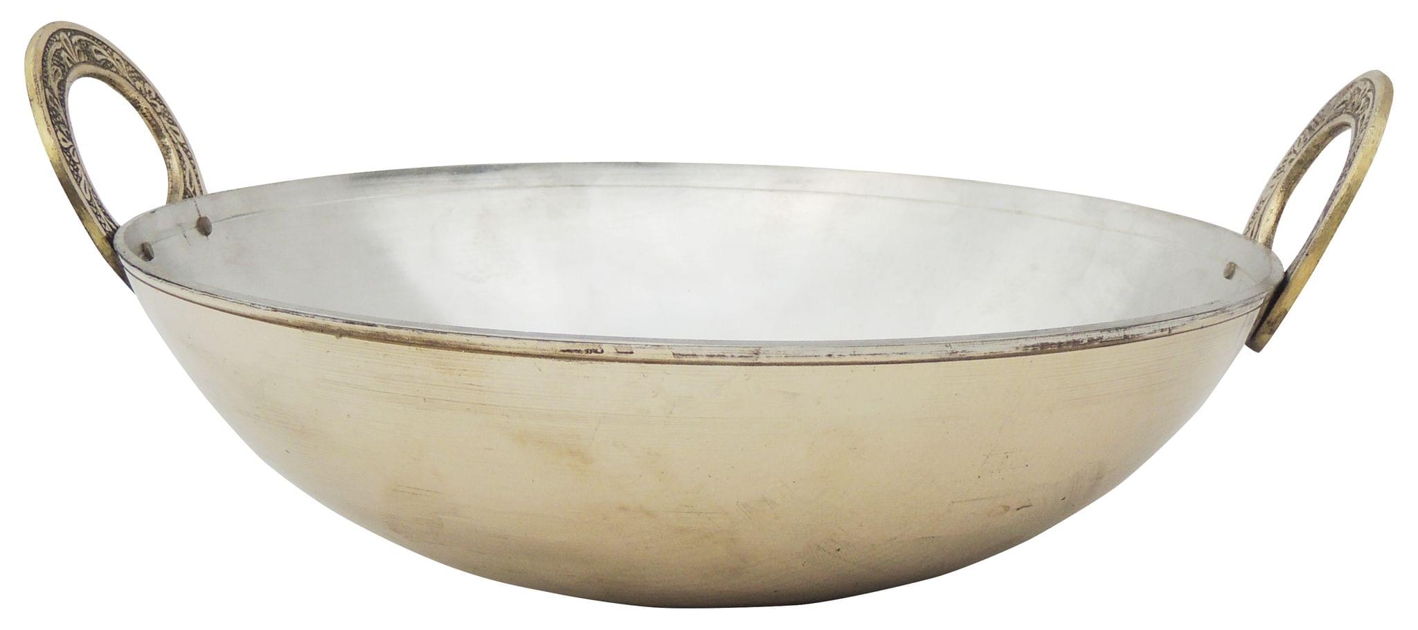 Brass Kadai With Kalai Work 3 Liter - Image 3