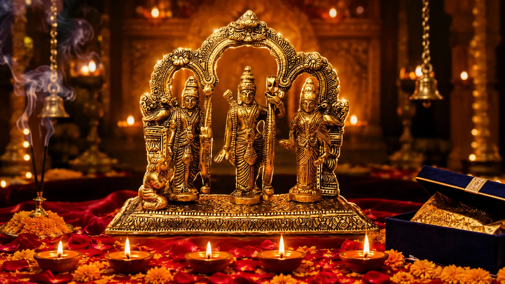 Brass Ram Darbar For Diwali Gift
