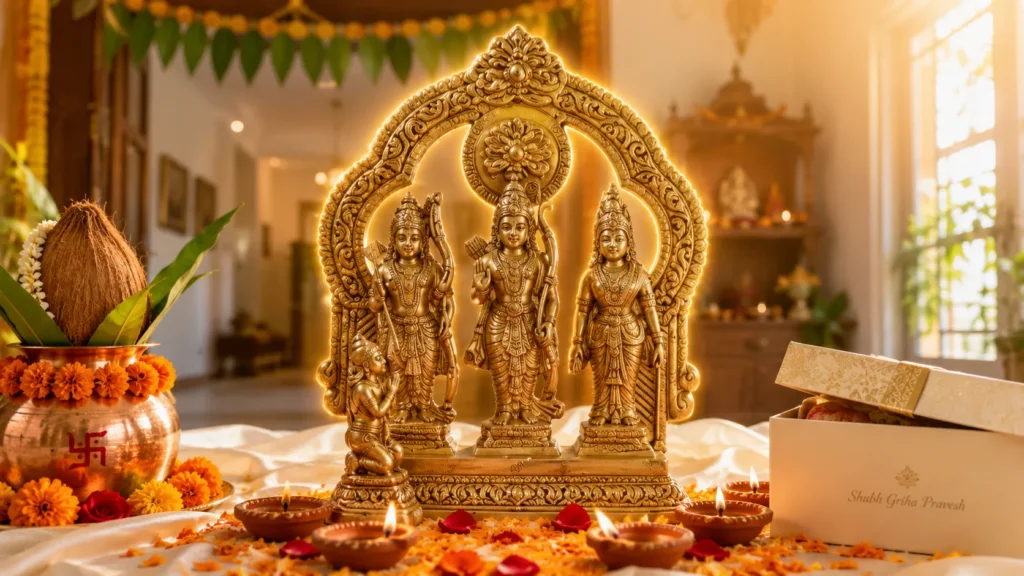 Brass Ram Darbar For Griha Pravesh Gift