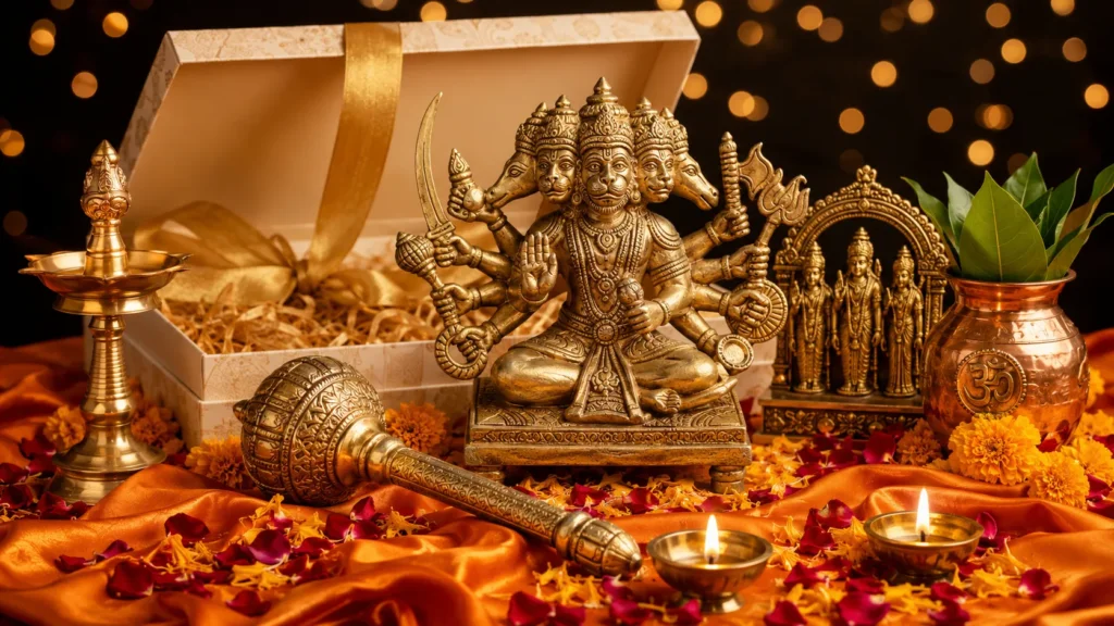 Build a Complete Griha Pravesh Gift Set Around the Brass Hanuman Murti