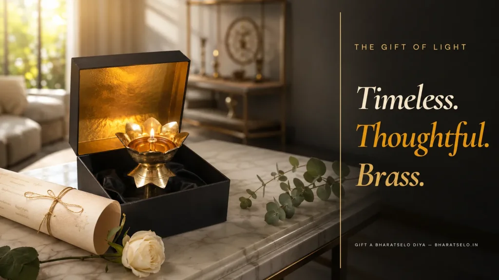 A Brass Table Diya Makes the Perfect Home Decor Gift