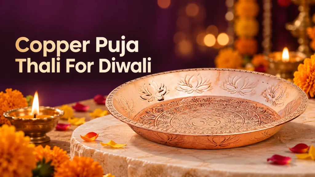 Copper Puja Thali For Diwali