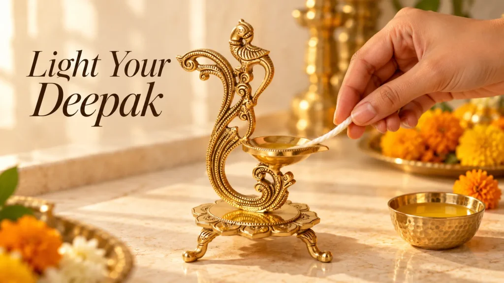 How to Use a Brass Deepak on Diwali Correctly