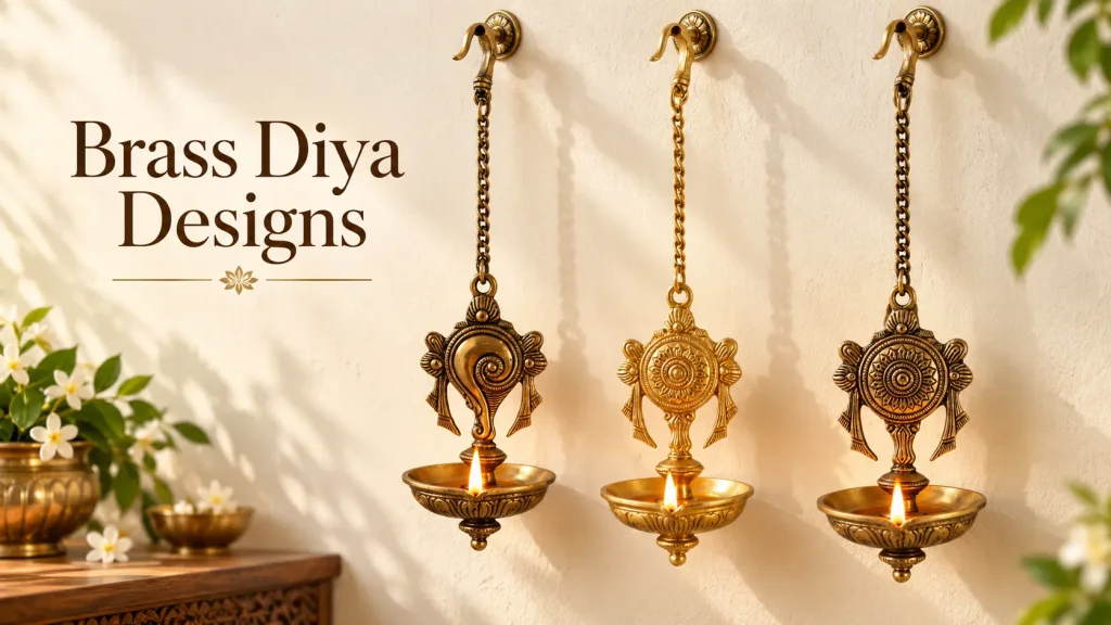 Popular Brass Diya Wall Hanging Designs for Diwali