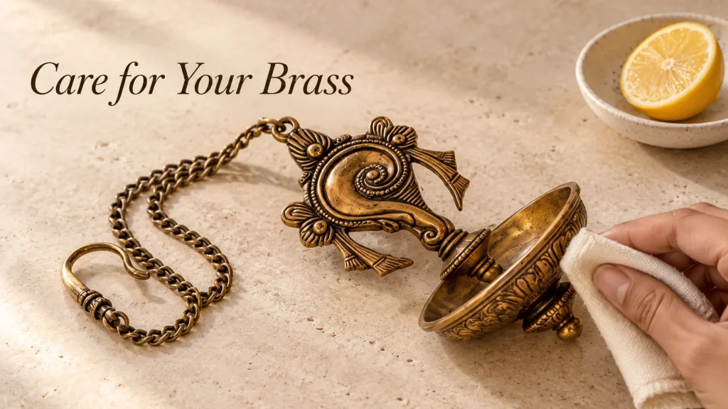 The Functional Brass Wall Diya