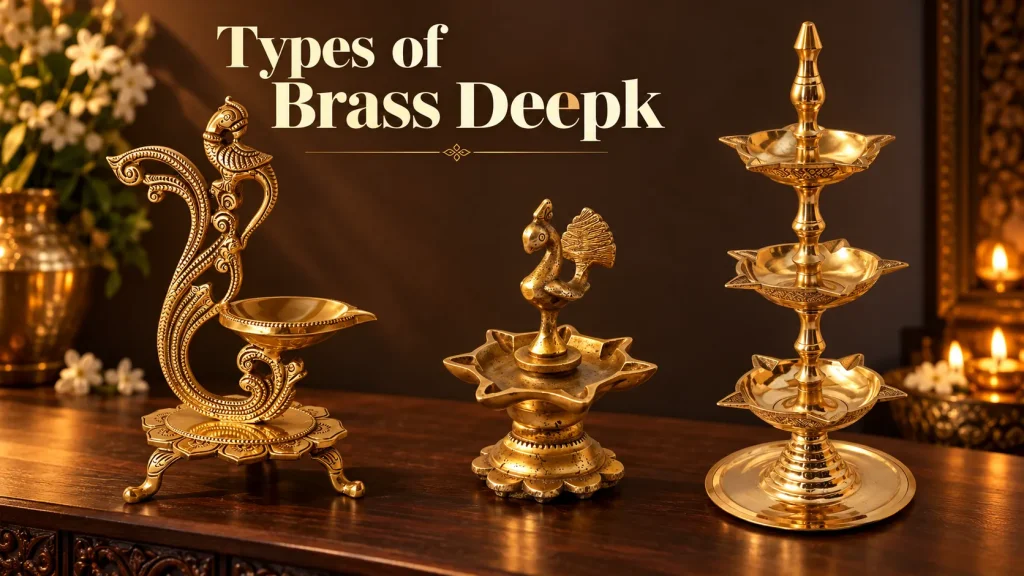 Types of Brass Deepak for Diwali