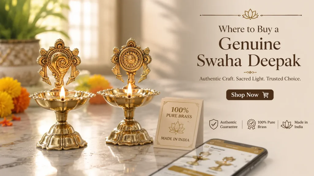 Where to Buy a Genuine Swaha Deepak with Stand