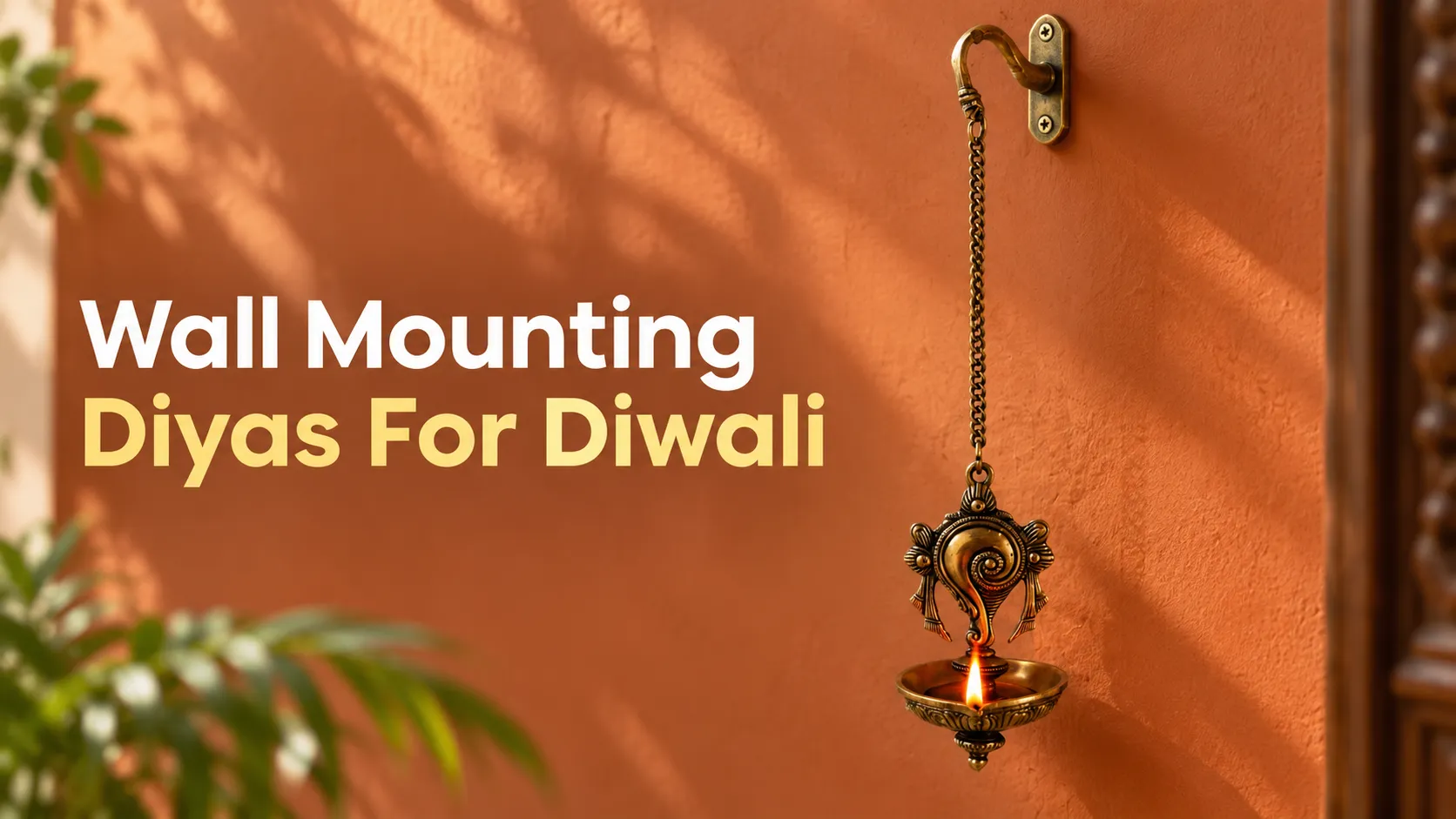 wall diya for diwali